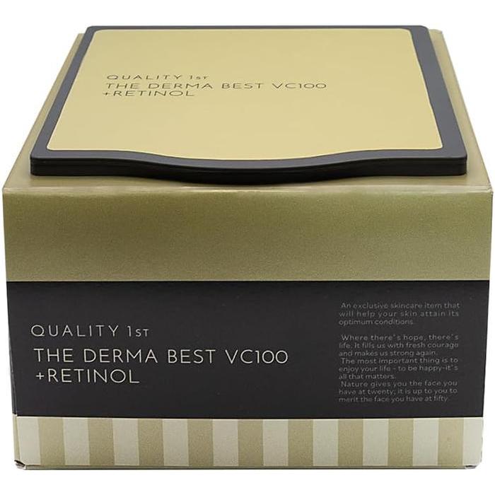 Quality 1st The Derma Best VC100 + Retinol Sheet Mask – High-Strength Vitamin C + Retinol Anti-Aging (20 Sheets) (No Alcohol)