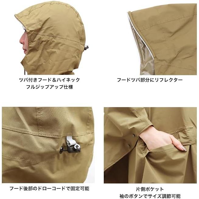 KiU Daily Rain Poncho – Stylish & Reliable Protection for Any Rainy Day For Commuting, Cycling, or Everyday Use – Durable, Lightweight, and Waterproof