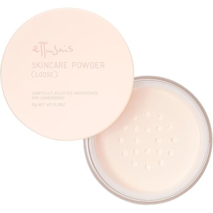 Ettusais Skin Care Powder – Loose Face Powder with Pore Cover and Transparent Gloss, 10g [Alcohol-free]