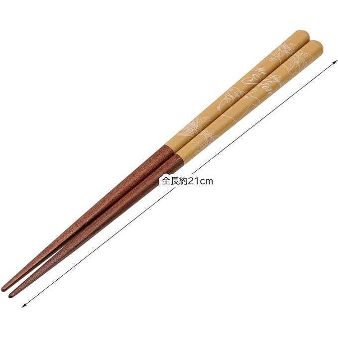 Skater My Neighbor Totoro Lacquered Wooden Chopsticks 21cm – Studio Ghibli (Green / Brown / Gray)