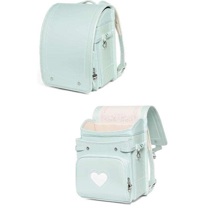 Amant Romantic Flower / Little Ribbon Japanese Randoseru School Backpack for Girls – Pearl Finish, 15L, Ultra Lightweight