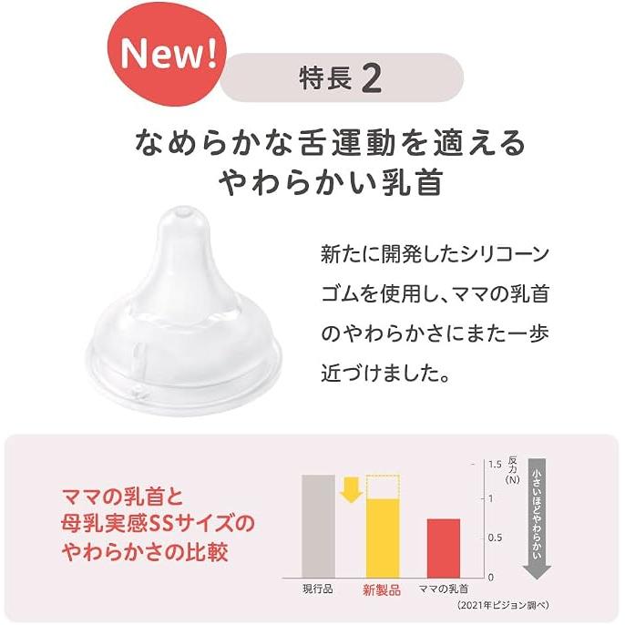 Pigeon Breast Milk Feel BPA-Free Plastic Baby Bottle – 160ml / 240ml