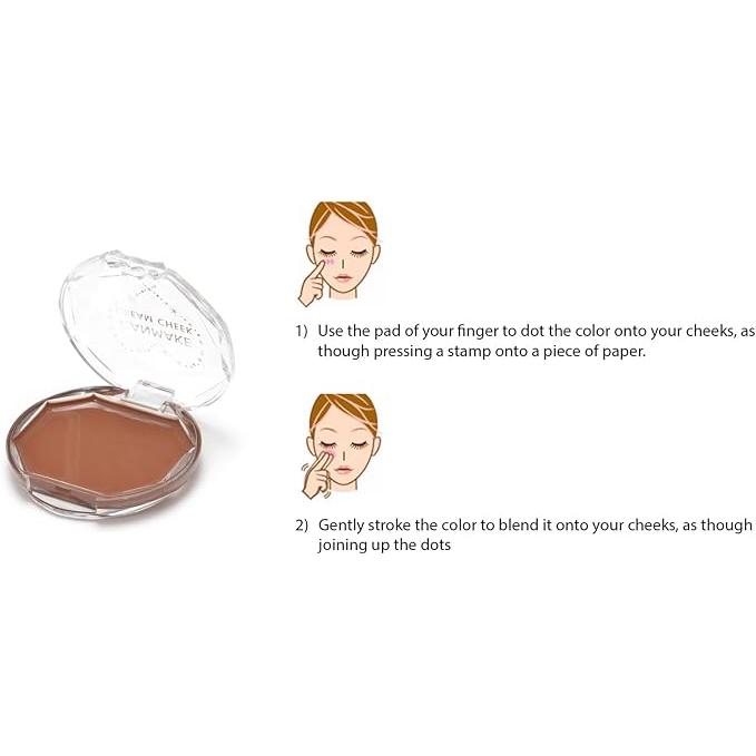 CANMAKE Cream Cheek – Blendable Cream Blush for a Natural Flush