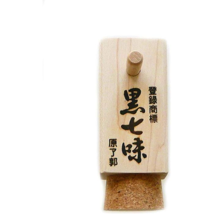 Kyoto-Exclusive Gion Hararyokaku Black Shichimi in Wooden Container – Premium Japanese Seven Spice Blend (5g)