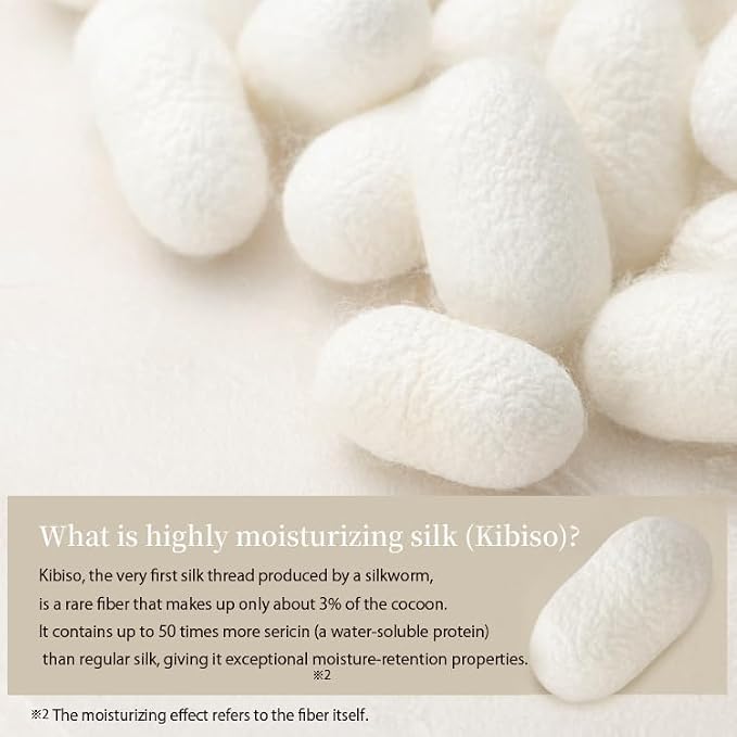 Rich Silk Reward Face Mitten – 100% Kibiso Silk Facial Cleansing & Exfoliating Puff, Made in Japan