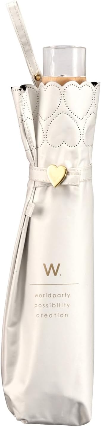 Wpc. Basic Parasol Mini-Off Folding Umbrella – 100% Blackout Heart & Star Design