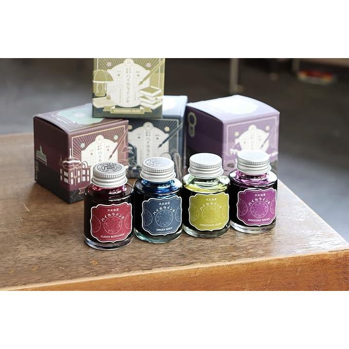 Teranishi Guitar Taisho Roman Haikara Fountain Pen Ink – 40 ml, 12 Colors