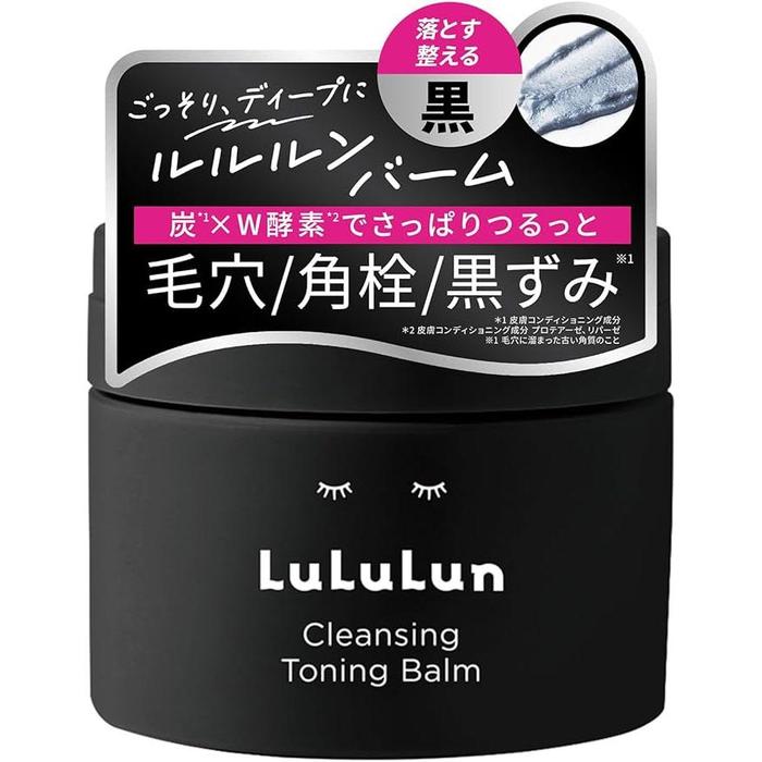 Lululun Cleansing Toning Balm Clear Black – Deep Cleansing with Charcoal for Clear, Refreshed Skin [Alcohol-Free]
