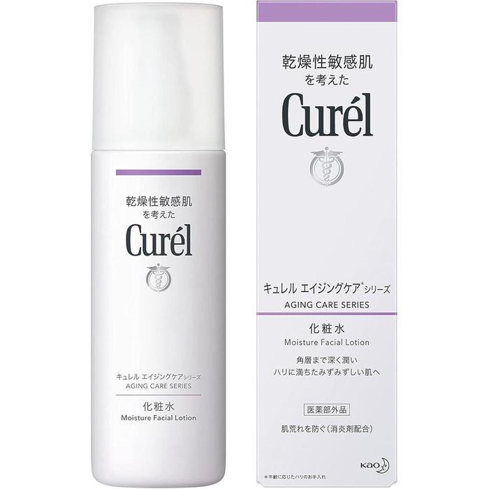 Curél Aging Care Series Lotion – Firming Hydrating Lotion for Dry, Sensitive Skin, 140ml [Alcohol-free]