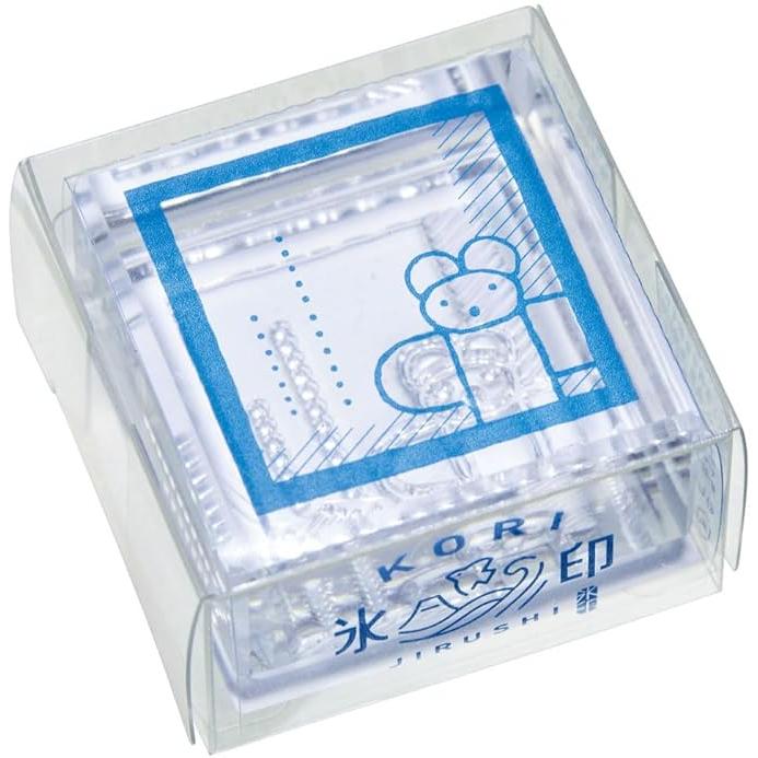 King Jim CLSA33 “Ice Stamp” Clear Stamp – Large Size Transparent Square (33 × 33 mm)