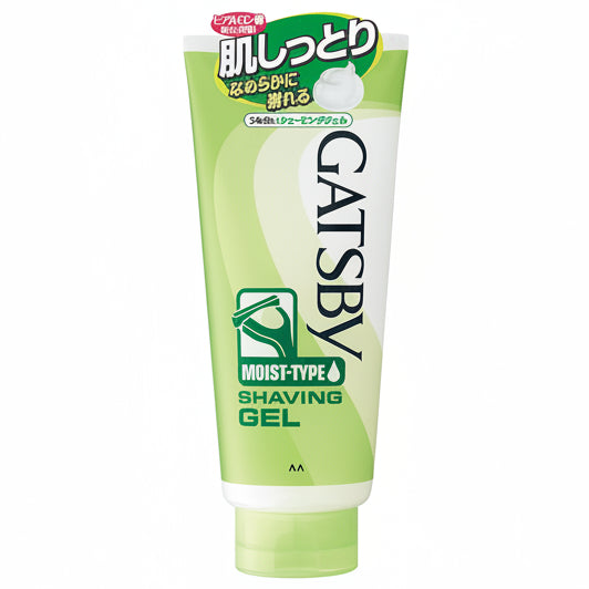GATSBY Moisturizing Shaving Gel 205 g – Smooth Deep Shave with Hyaluronic Acid [Alcohol-free]