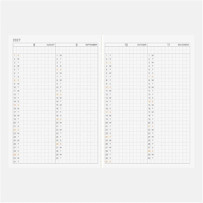 [English] Hobonichi Techo 2027 A6 – Original / Planer Arts&Science