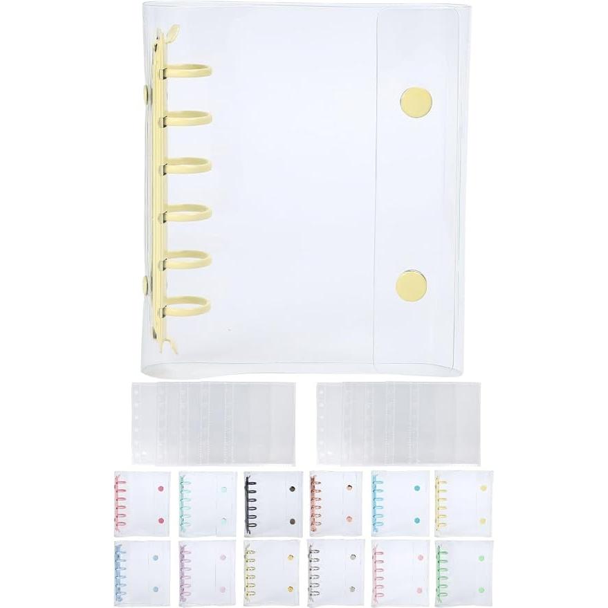 Daction Transparent Sticker Book A7 – Cute Sticker Binder with 10 Refills