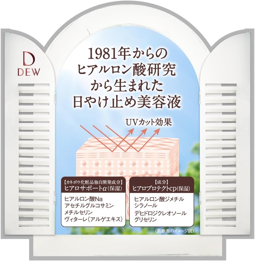 DEW UV 日間防曬精華 SPF50+ PA++++ – 保濕防曬霜 40g [含酒精]
