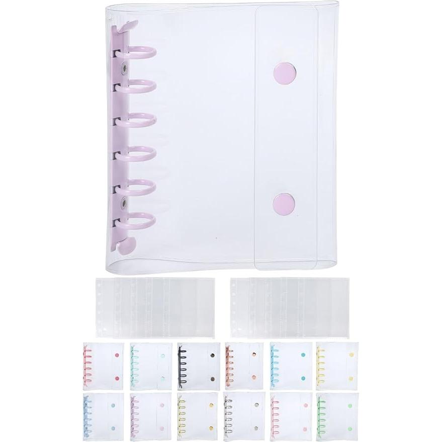 Daction Transparent Sticker Book A7 – Cute Sticker Binder with 10 Refills