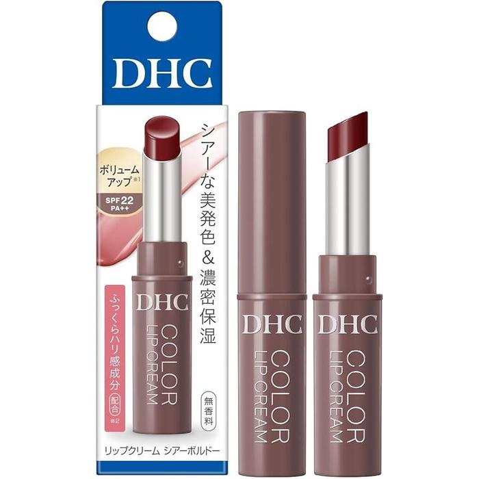 DHC Color Lip Cream SPF 22 PA++ – Sheer Color & Rich Moisture [Alcohol-free]