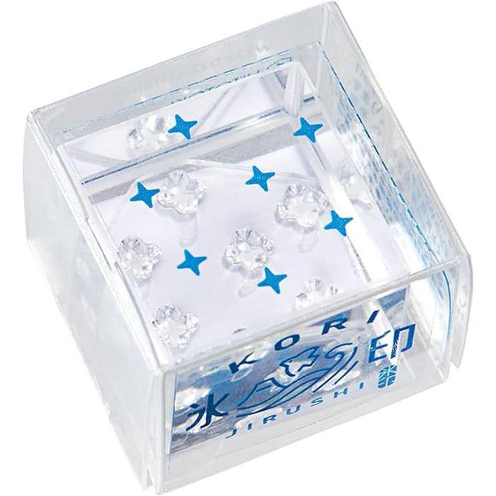 King Jim CLS22-020 Clear Stamp “Ice Print” – Small Size Transparent Acrylic Stamp (22 × 22 mm)