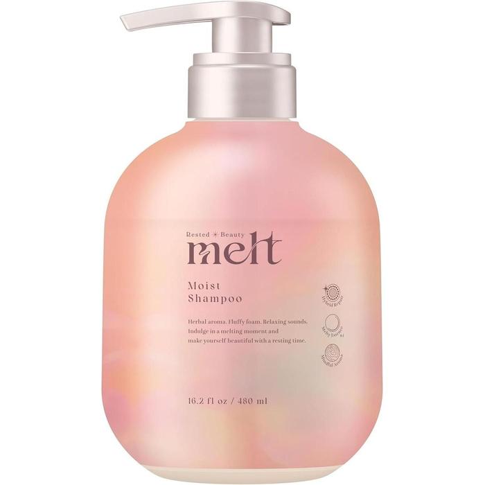 Melt Moist Shampoo – Strong moist for damage hair Geranium & Lily of the Valley (480 ml) (With Alcohol)
