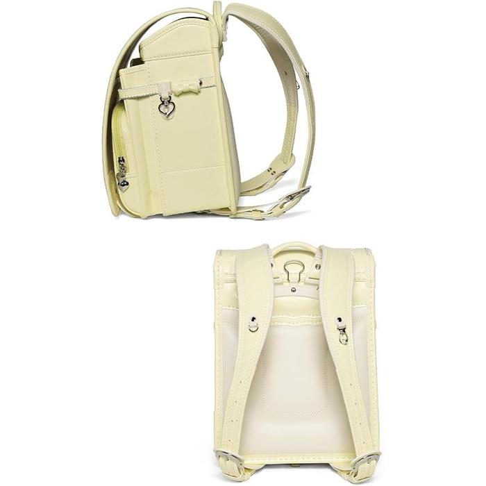 Amant Romantic Flower / Little Ribbon Japanese Randoseru School Backpack for Girls – Pearl Finish, 15L, Ultra Lightweight