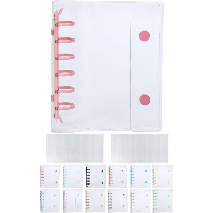 Daction Transparent Sticker Book A7 – Cute Sticker Binder with 10 Refills