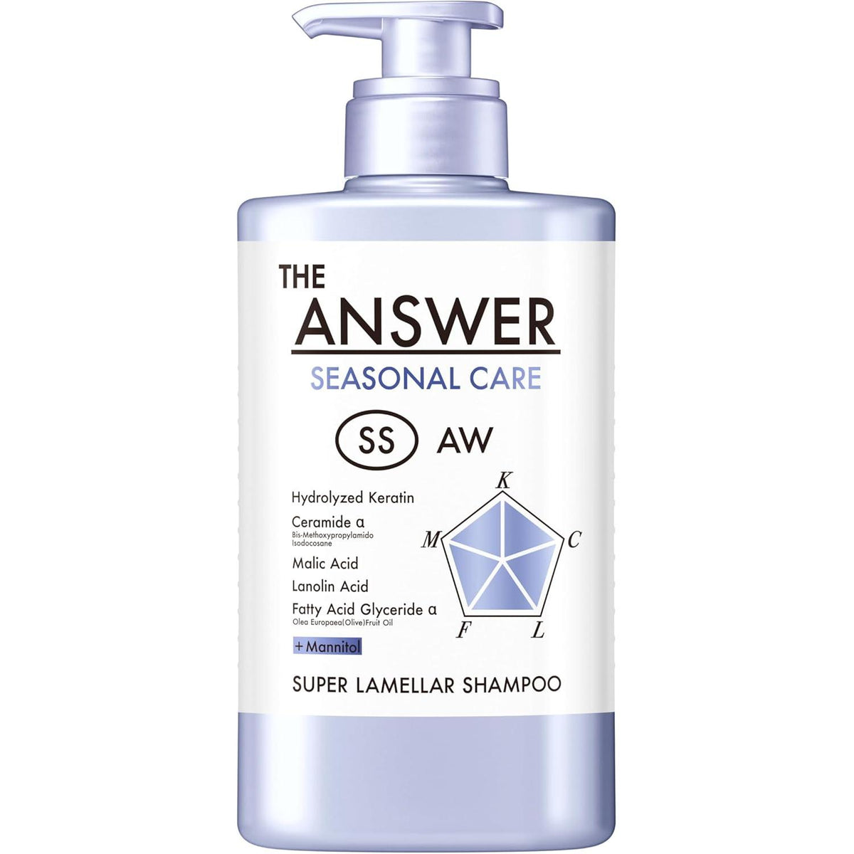 THE ANSWER Seasonal Care SS Super Lamella Shampoo 400mL – Frühling/Sommer Haarpflege [Alcohol-Free]