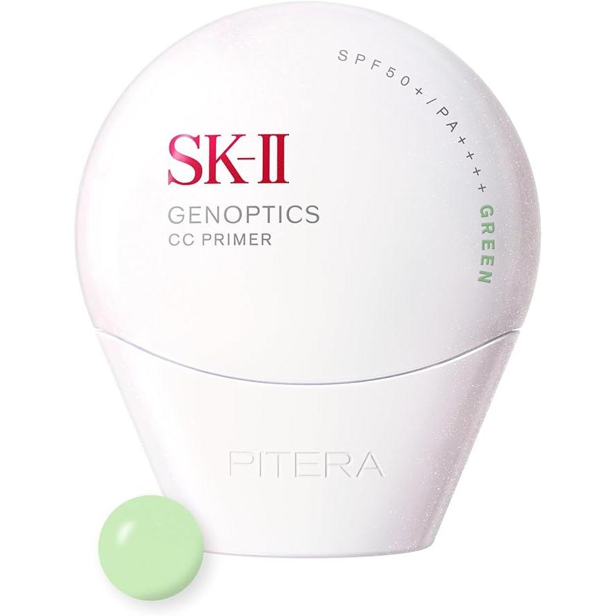 SK-II Genoptics CC Primer SPF50/PA++++ – Base radiante para la piel con Pitera™ y Niacinamida (30g, Beige Natural / Rosa) [Alcohol-free］