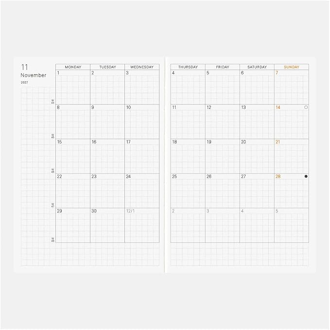 [English] Hobonichi Techo 2027 A6 – Original / Planer Arts&Science