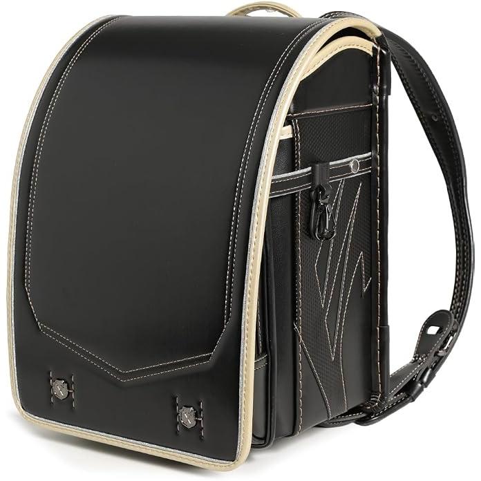 Mochila Escolar Randoseru Amant STYLISH CARBON para Niños – 15L, Ligera