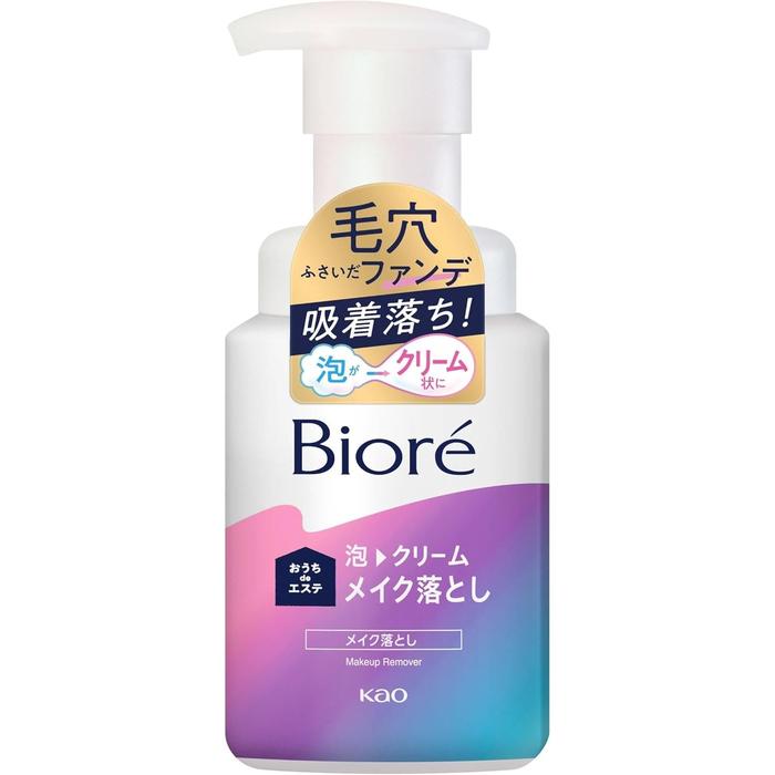 Bioré Ouchi de Esthe Foam Cream Makeup Remover – Japanese Foaming Cleanser for Pore Care 210ml [With alcohol]