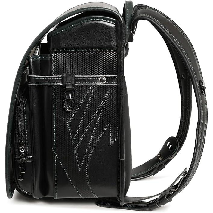 Mochila Escolar Randoseru Amant STYLISH CARBON para Niños – 15L, Ligera