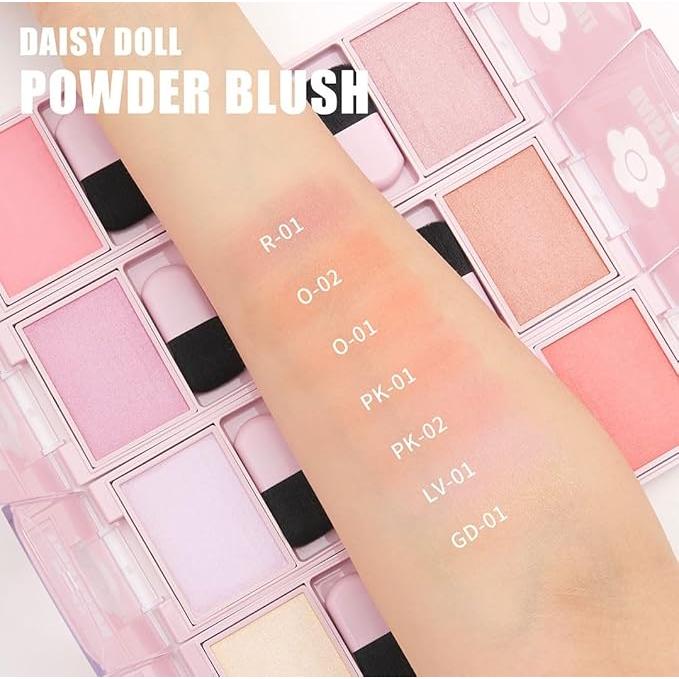 DAISY DOLL by MARY QUANT Powder Highlighter with Natural Sparkle – Effortless Glow & Soft Focus (8.3 g) [Alcohol-free]