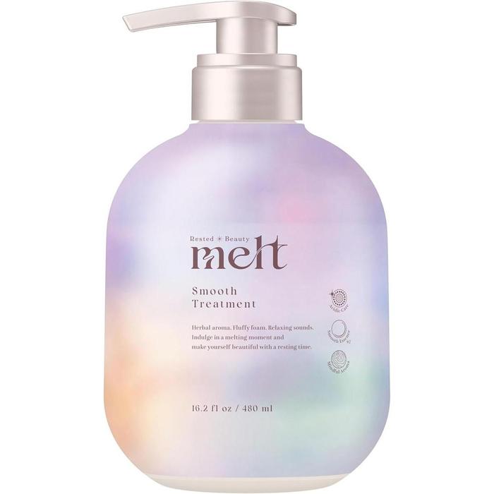 Melt Smooth Treatment 480 ml – for Frizz Control, Smooth & Shiny Hair (Peony & Fig Scent)