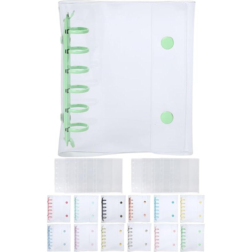 Daction Transparent Sticker Book A7 – Cute Sticker Binder with 10 Refills