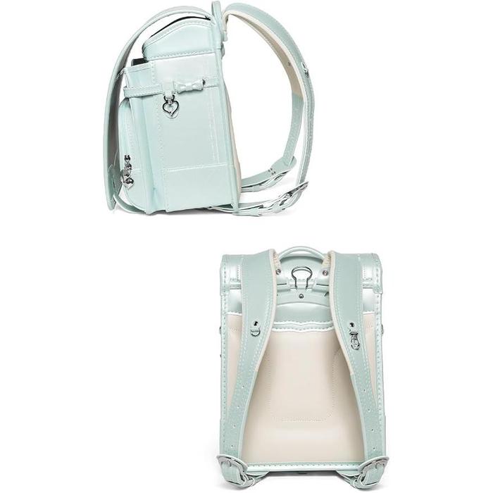 Amant Romantic Flower / Little Ribbon Japanese Randoseru School Backpack for Girls – Pearl Finish, 15L, Ultra Lightweight