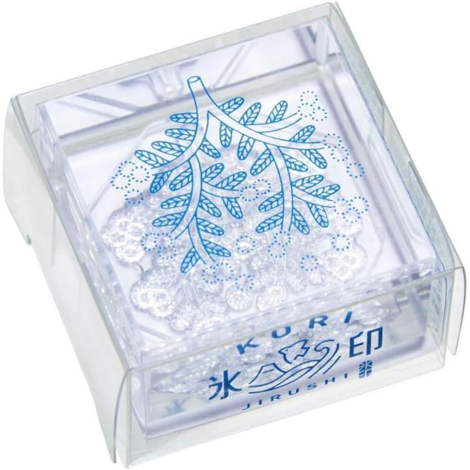King Jim CLSA33 “Ice Stamp” Clear Stamp – Large Size Transparent Square (33 × 33 mm)