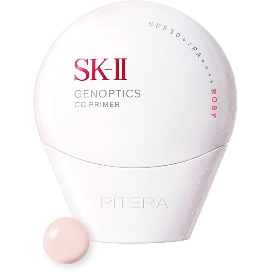 SK-II Genoptics CC Primer SPF50/PA++++ – Base radiante para la piel con Pitera™ y Niacinamida (30g, Beige Natural / Rosa) [Alcohol-free］