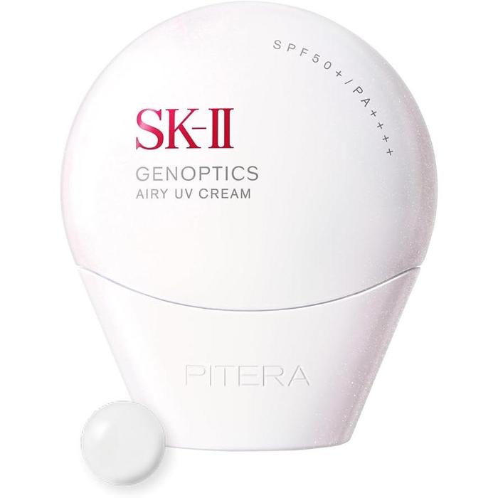 SK-II Genoptics Airy UV Cream SPF50/PA++++ – 5-in-1 Brightening Moisturizing UV Protection with Pitera™ & Niacinamide (30g,White) [Alcohol-free］