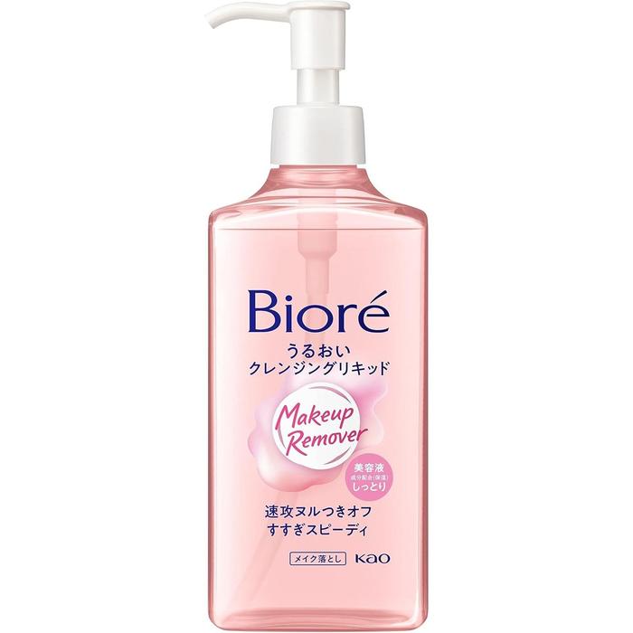 Bioré Moist Cleansing Liquid – Japanese Makeup Remover for Hydration 230ml [With alcohol]