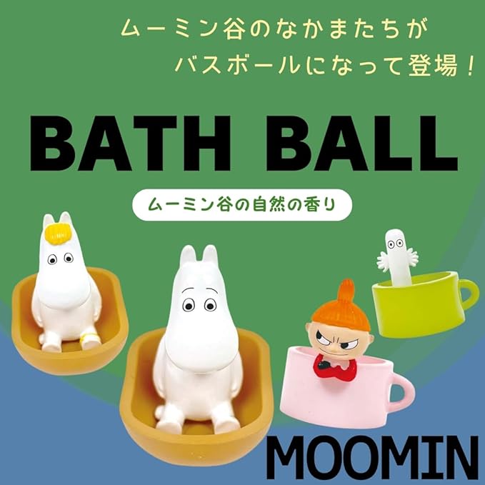 Suntan Character Bath Ball MOOMIN 1pc – Natural Valley Scent [No Alcohol]