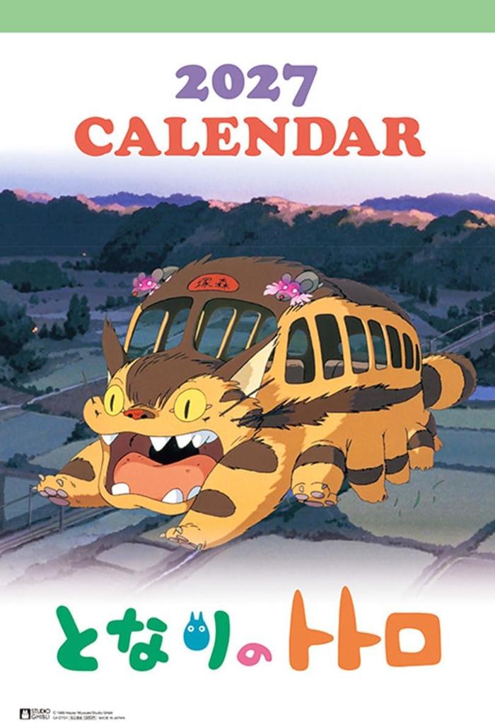 My Neighbor Totoro 2027 Wall Calendar – Studio Ghibli B3 [Japanese Edition]
