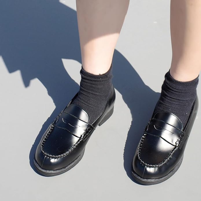 AmiAmi 2-Way Dames School Loafers – Zachte Faux Leren Instap Schoenen