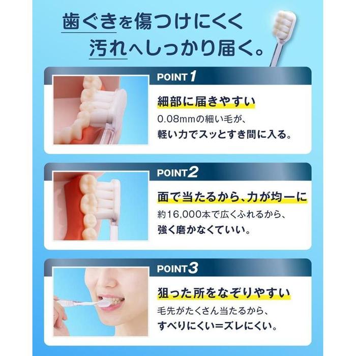 Orange Care Mofurashi Thick Extra-Fine Bristle Toothbrush – Regular