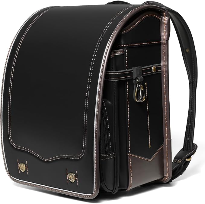 Mochila Escolar Randoseru Amant STYLISH CARBON para Niños – 15L, Ligera