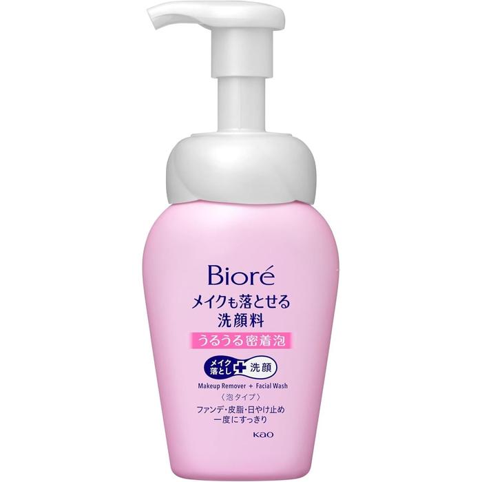 Bioré Foaming Facial Cleanser with Makeup Removal – Moisturizing Dense Foam Cleanser 160ml [With alcohol]