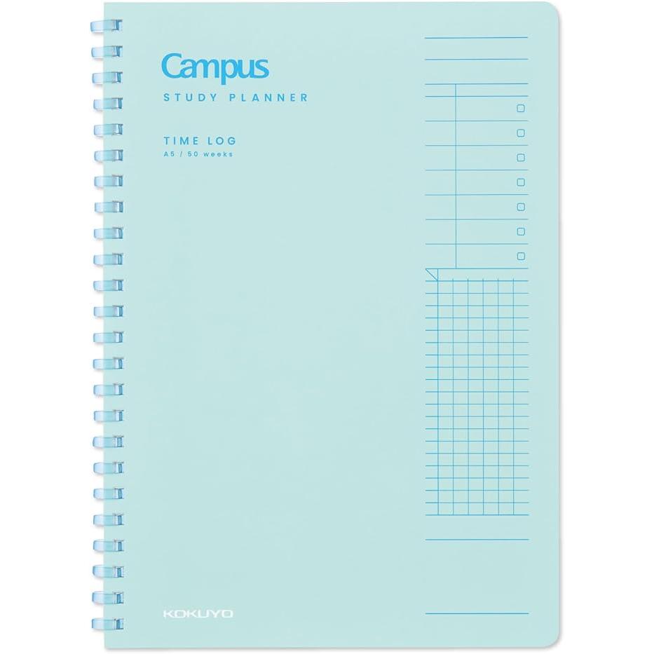Kokuyo Campus Time Log Studieplanner – A5 / B5 Zachte Ring Studie Notitieboek