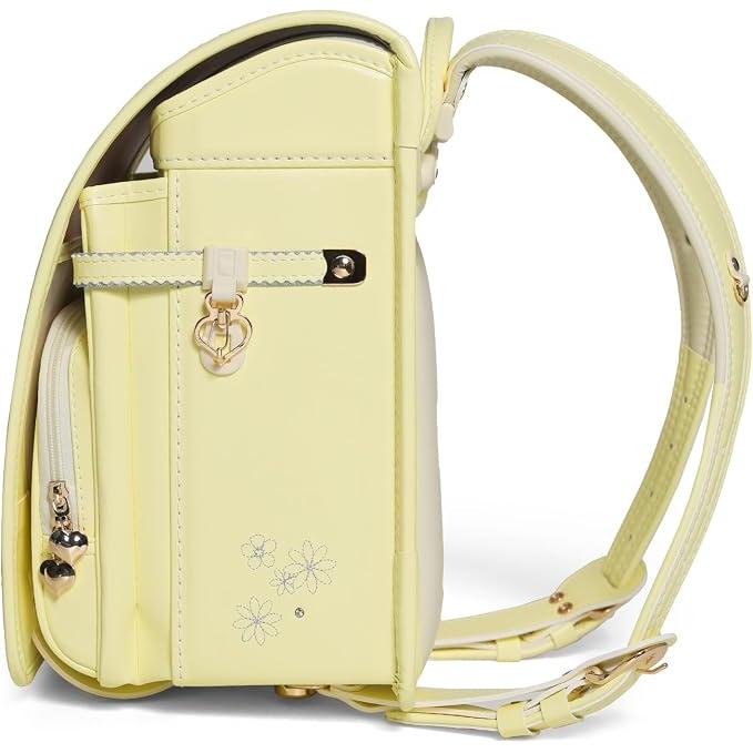 Amant Romantische Blume / Kleine Schleife Japanischer Randoseru Schulrucksack für Mädchen – Perlenfinish, 15L, Ultra Leichtgewicht
