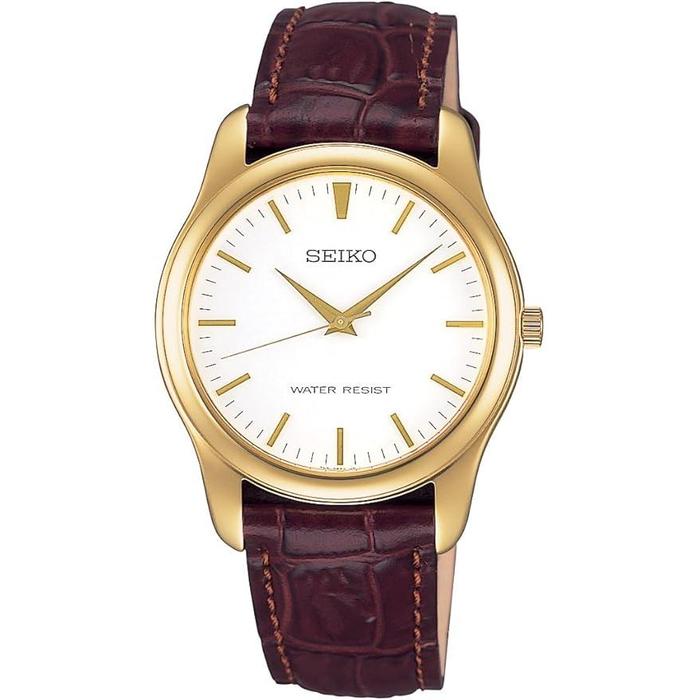 Seiko Selection SCXP031 / SCXP032 / SCXP033 Men’s Quartz Watch – Minimalist Design Leather Strap