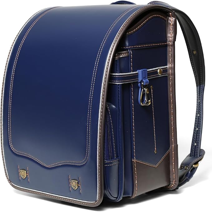 Mochila Escolar Randoseru Amant STYLISH CARBON para Niños – 15L, Ligera
