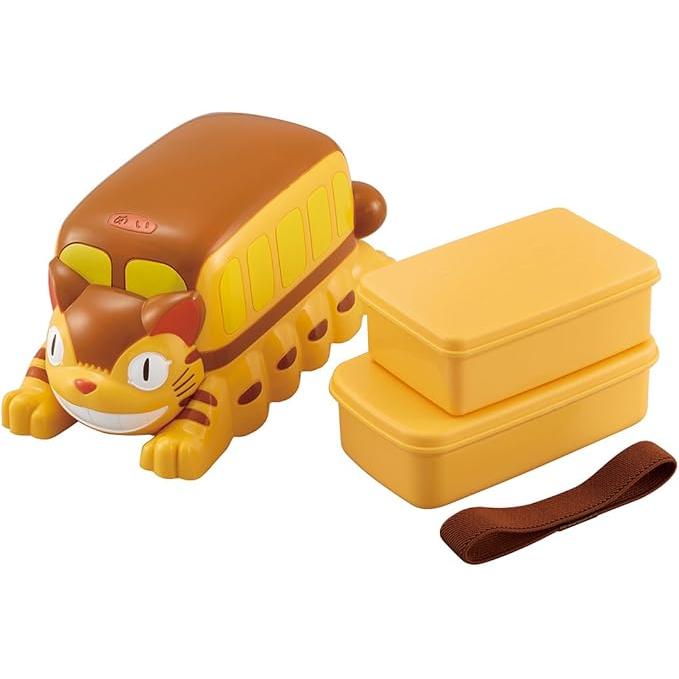 Skater My Neighbor Totoro Catbus Bus-Shaped 2-Tier Lunch Box with Belt 250ml