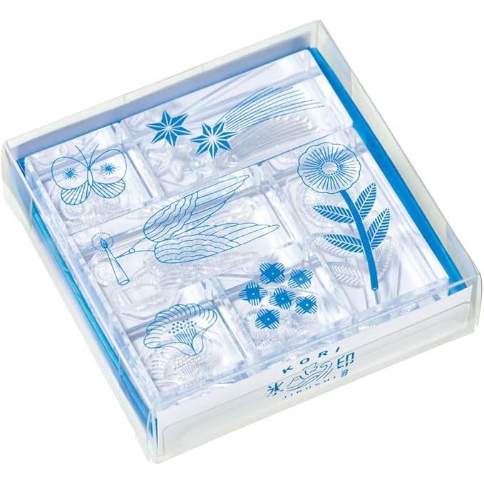King Jim CLSS “Ice Mark” Transparent Stamp Set (6 Pieces)
